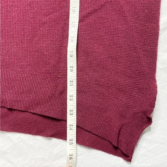 NWT Allison Joy Burgundy Textured Turtleneck Size Large - Picture 10 of 10